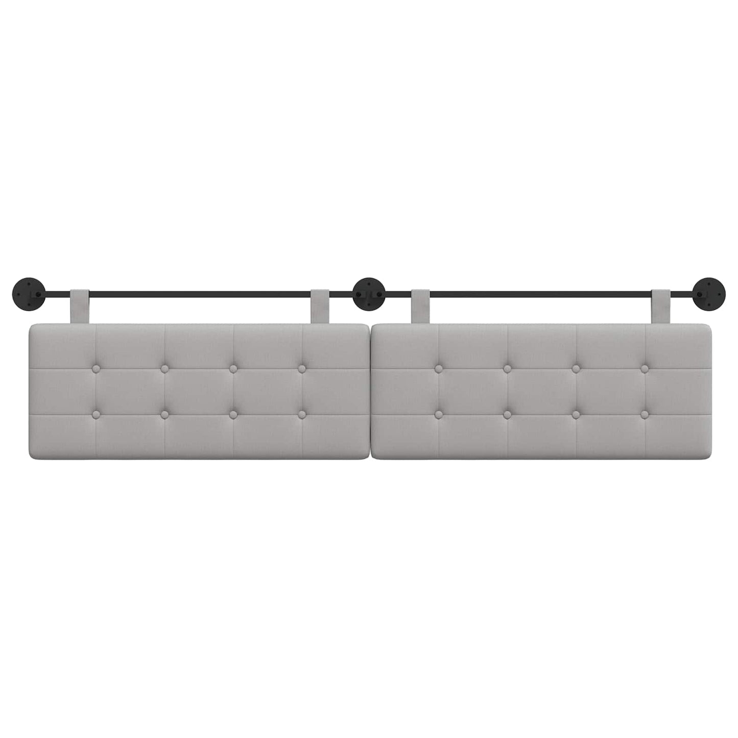 Testata appesa Grigio Nuvola 210 x 55 x 5 cm Tessuto