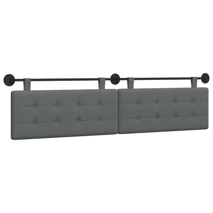 Testata appesa Grigio scuro 210 x 55 x 5 cm Tessuto