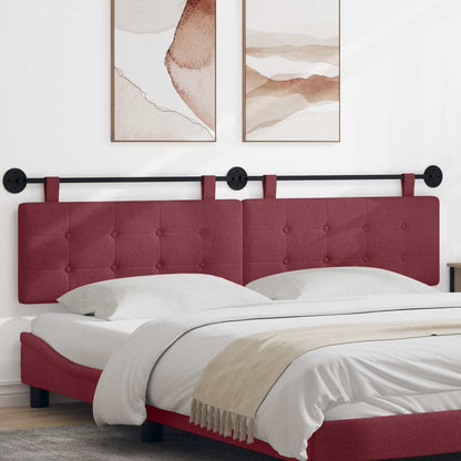 Testata appesa Rosso Vino 210 x 55 x 5 cm Tessuto
