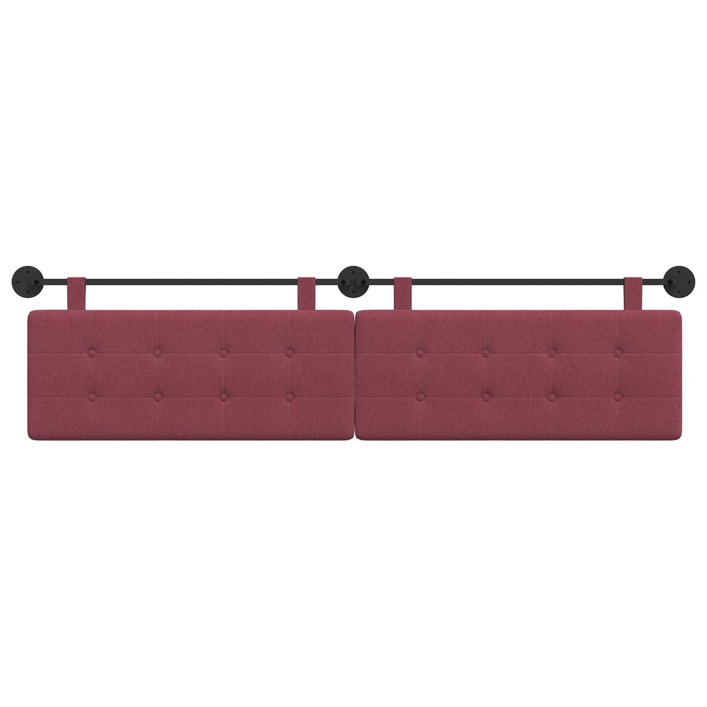 Testata appesa Rosso Vino 210 x 55 x 5 cm Tessuto