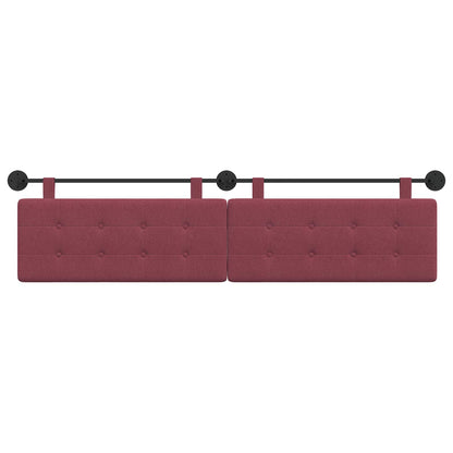 Testata appesa Rosso Vino 210 x 55 x 5 cm Tessuto