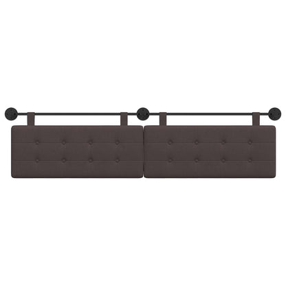 Testata appesa Marrone Scuro 210 x 55 x 5 cm Tessuto