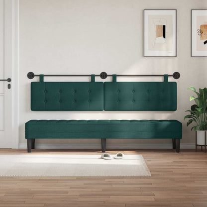 Testata appesa Verde Scuro 210 x 55 x 5 cm Tessuto