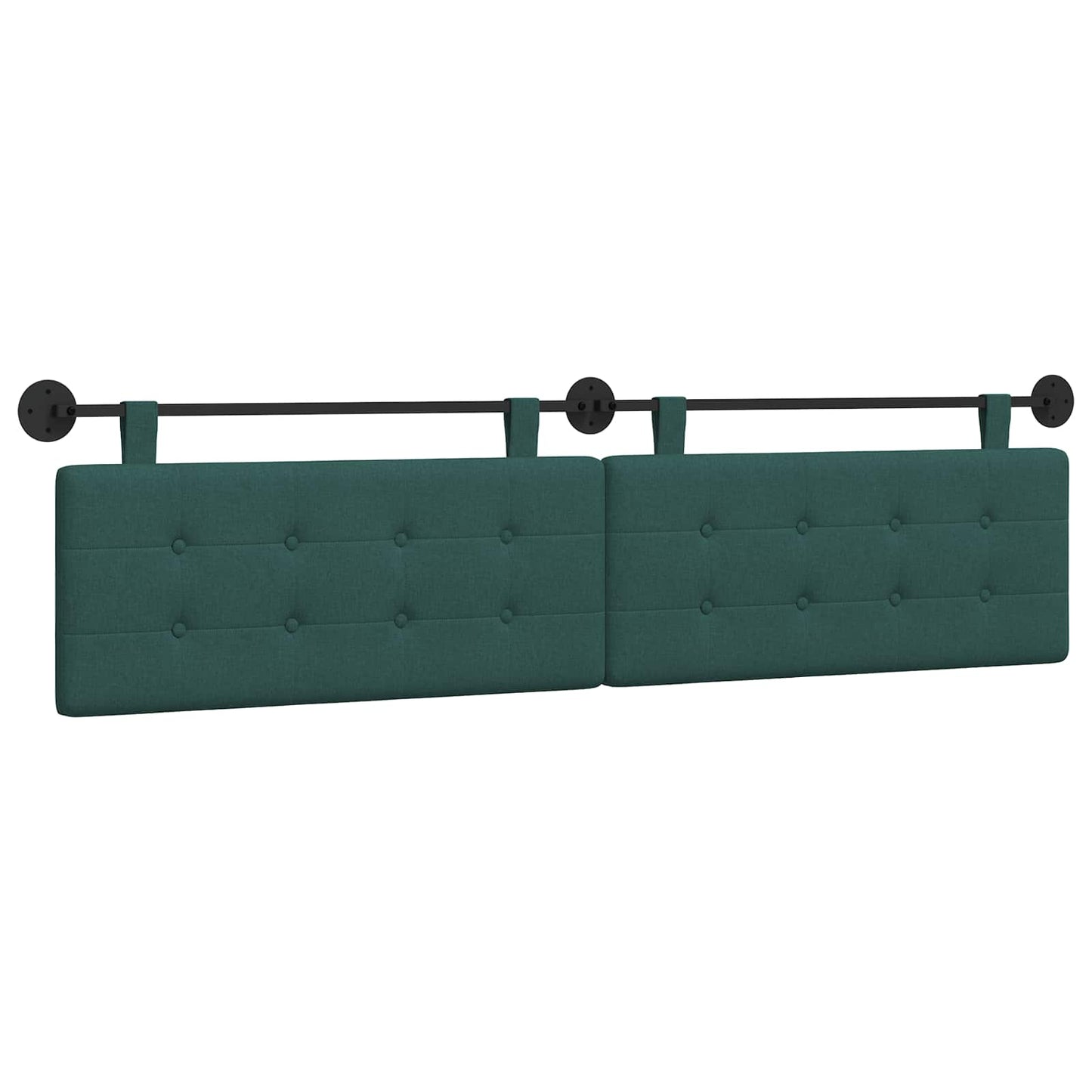 Testata appesa Verde Scuro 210 x 55 x 5 cm Tessuto