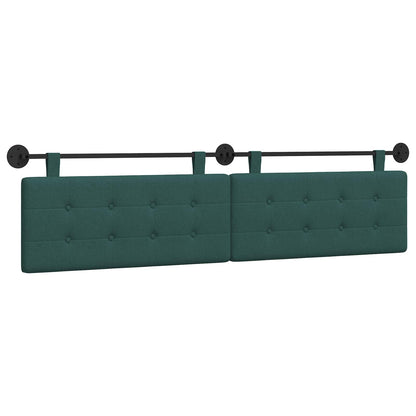 Testata appesa Verde Scuro 210 x 55 x 5 cm Tessuto
