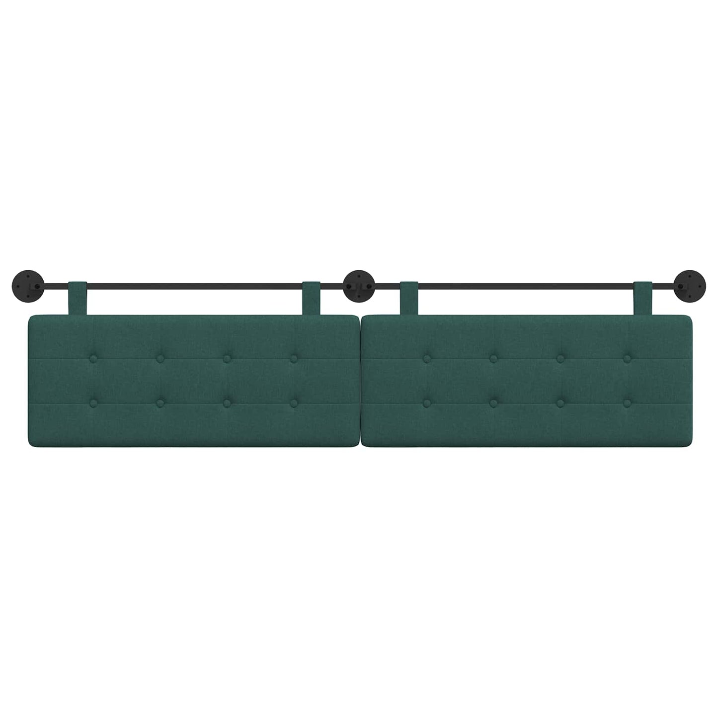 Testata appesa Verde Scuro 210 x 55 x 5 cm Tessuto