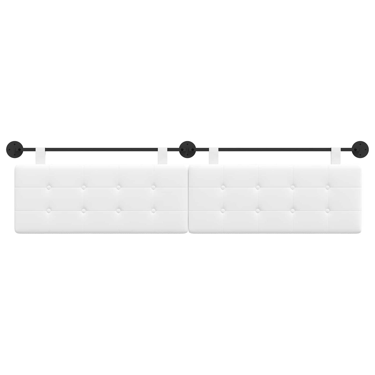 Testata appesa Bianco 210 x 55 x 5 cm Tessuto