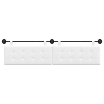 Testata appesa Bianco 210 x 55 x 5 cm Tessuto