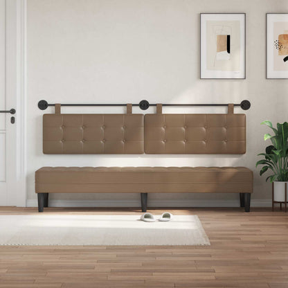 Testata appesa Cappuccino 210 x 55 x 5 cm Pelle Sintetica