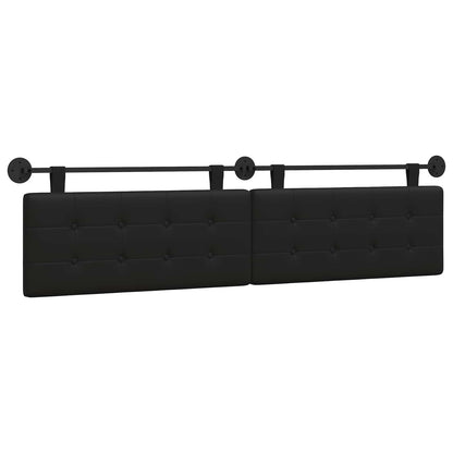 Testata appesa Nero 210 x 55 x 5 cm Pelle Sintetica