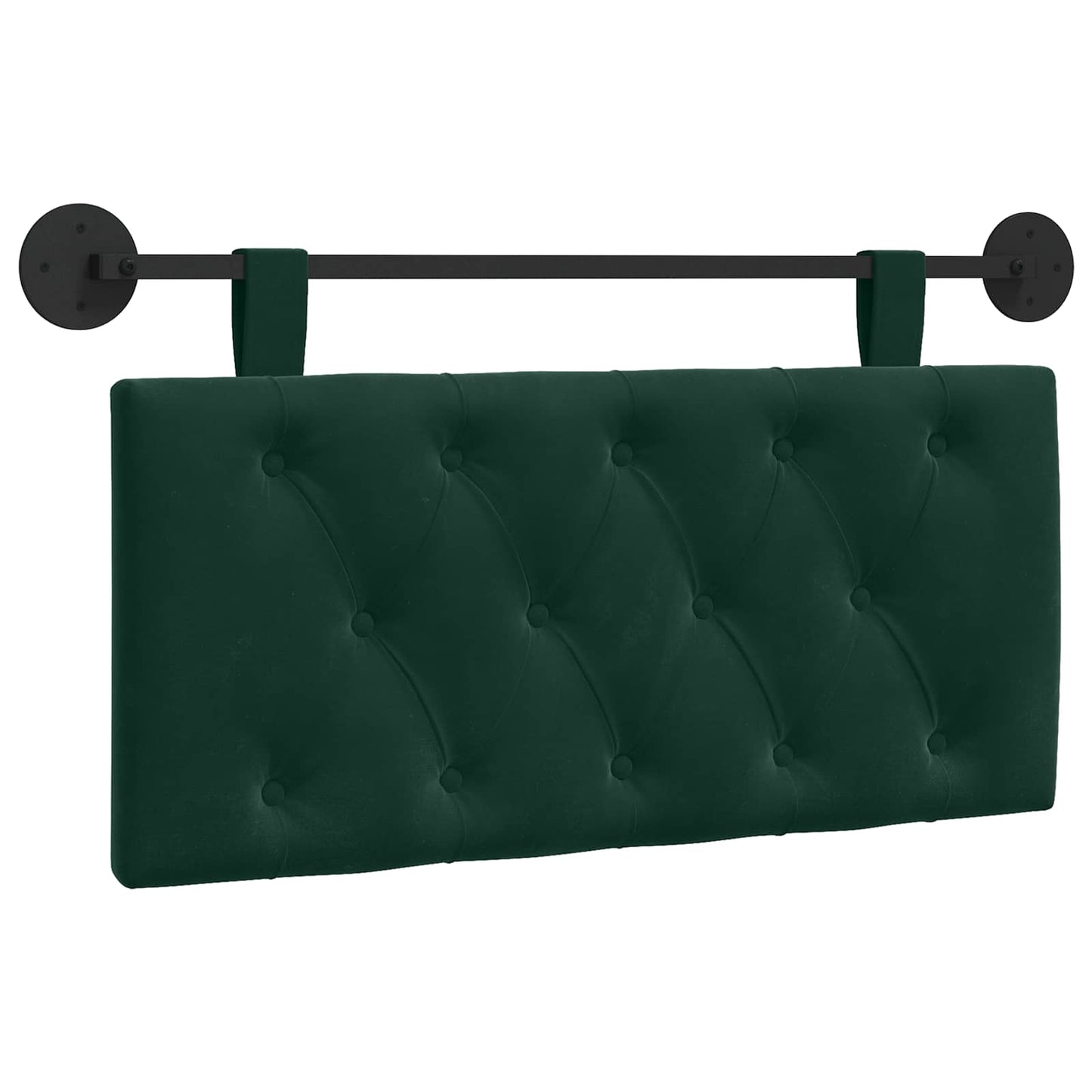 Testata appesa Verde Scuro 90 x 55 x 7 cm Velluto