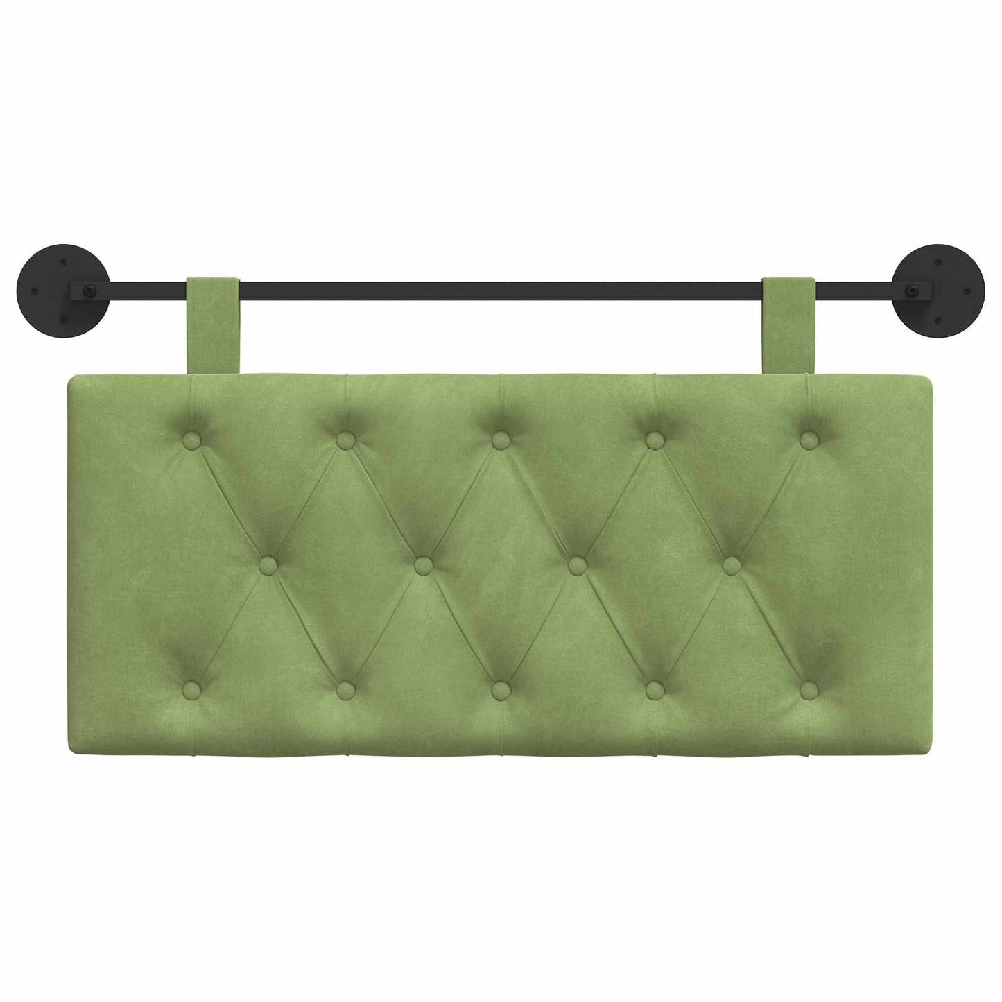 Testata appesa Verde chiaro 90 x 55 x 7 cm Velluto
