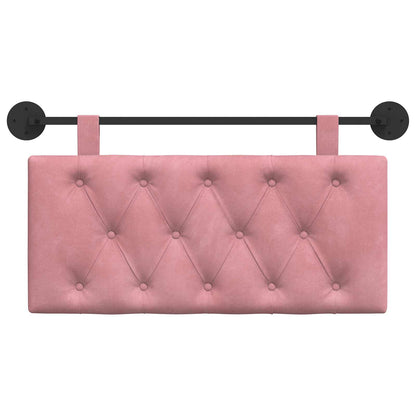 Testata appesa Montaggio a parete Rosa 90 x 55 x 7 cm Velluto