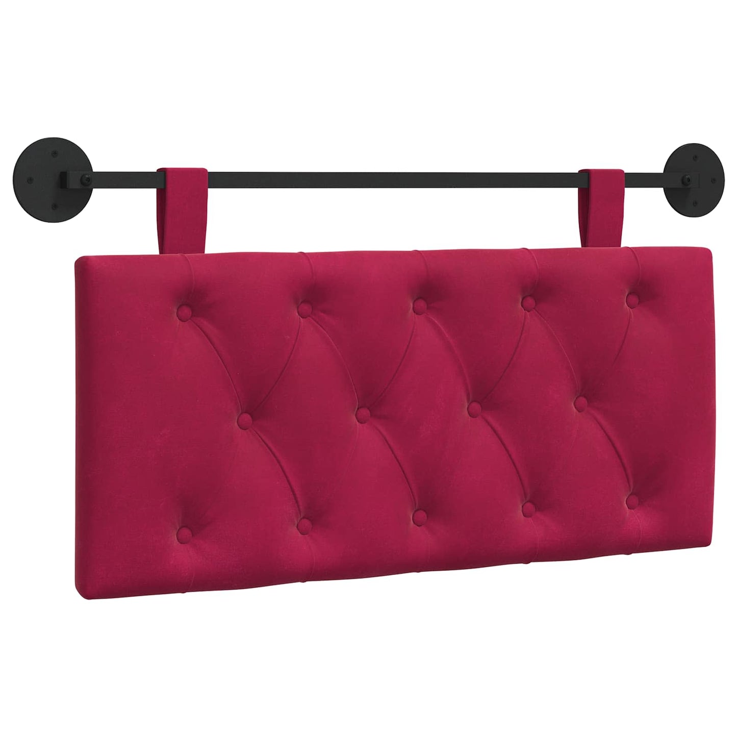 Testata appesa Rosso Vino 90 x 55 x 7 cm Velluto