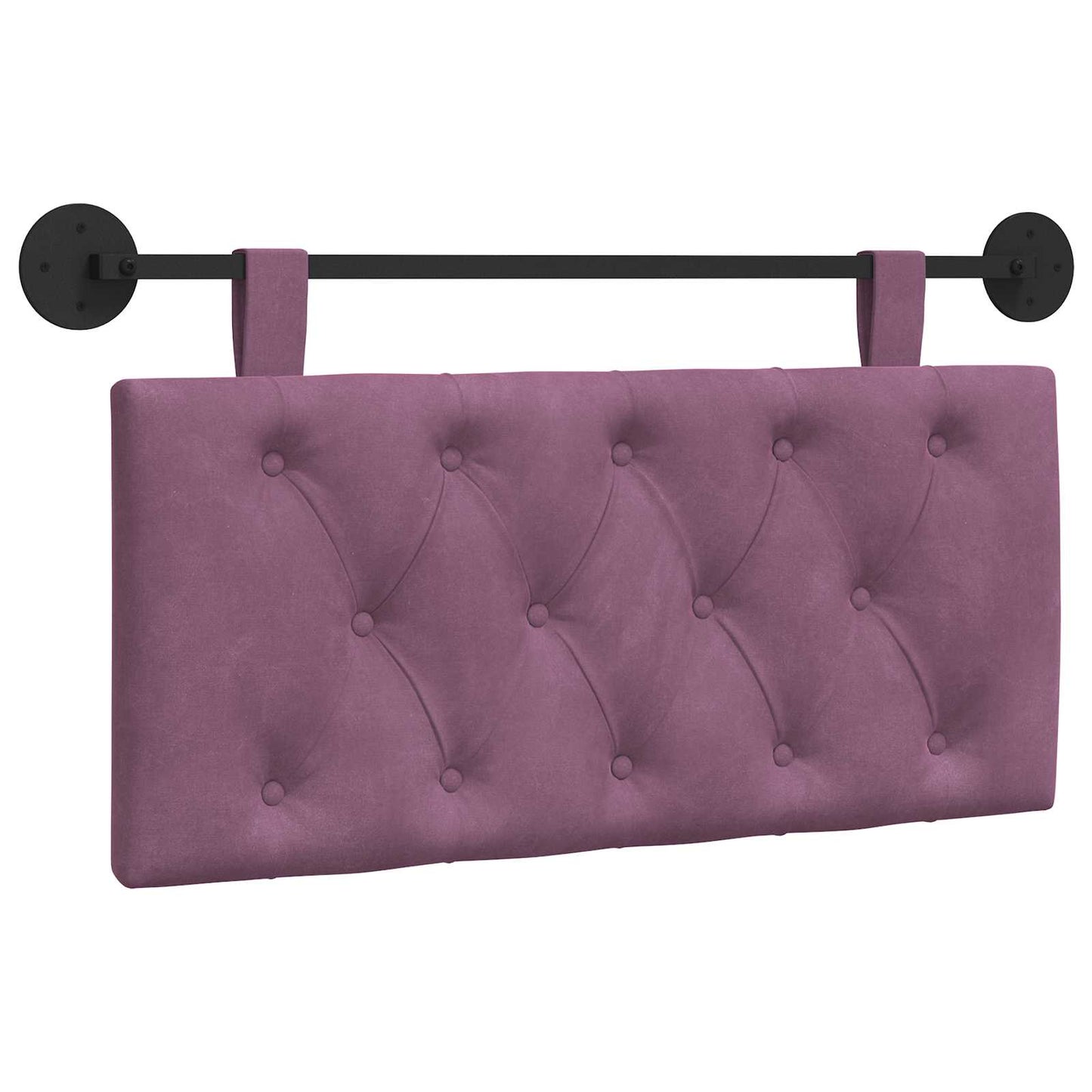 Testata appesa Montaggio a parete Viola 90 x 55 x 7 cm Velluto