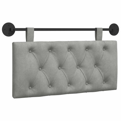 Testata appesa Grigio chiaro 100 x 55 x 7 cm Velluto