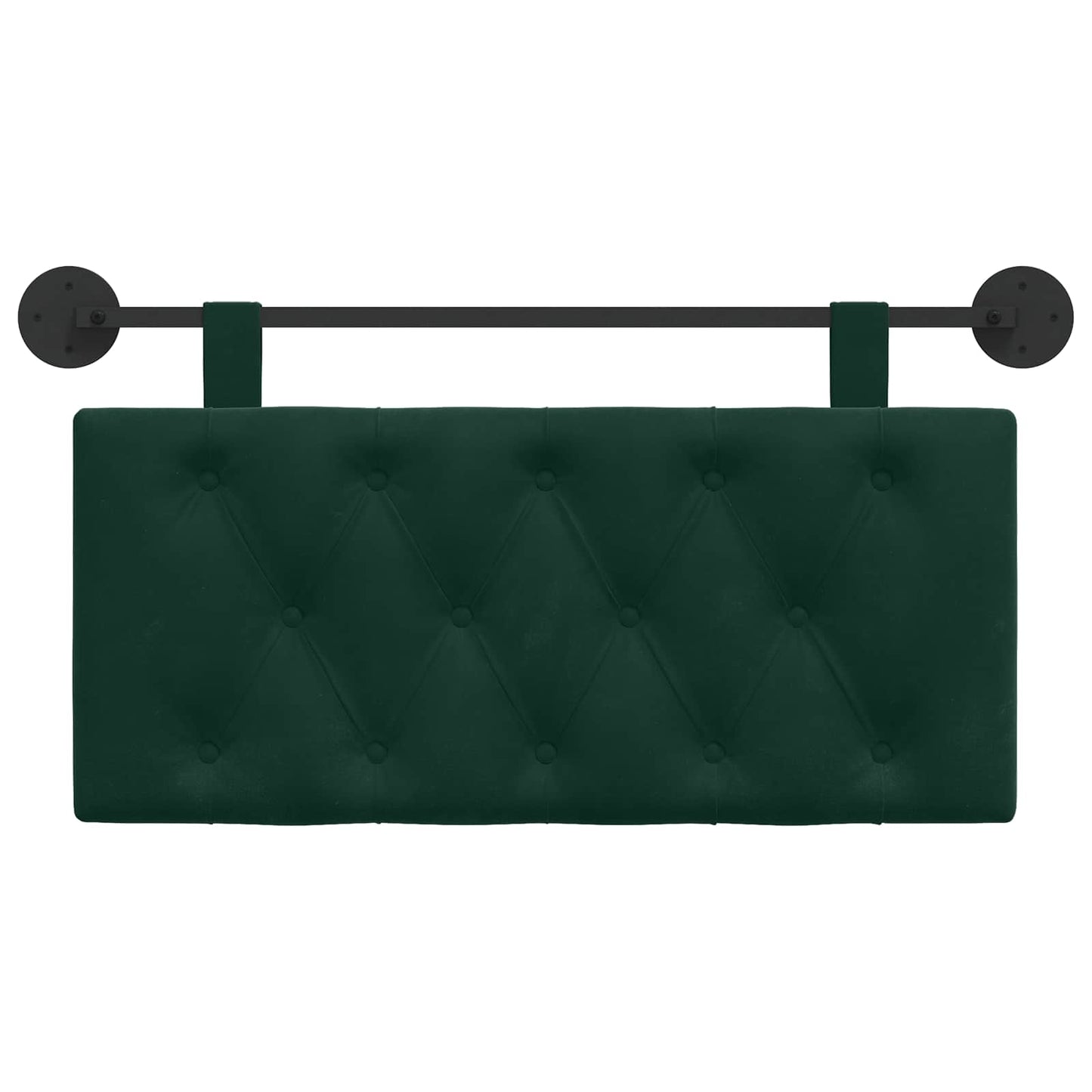 Testata appesa Verde Scuro 100 x 55 x 7 cm Velluto