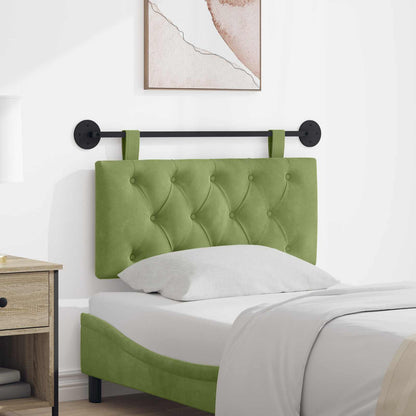 Testata appesa Verde chiaro 100 x 55 x 7 cm Velluto