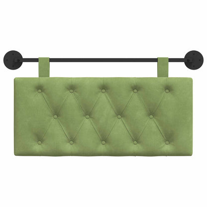 Testata appesa Verde chiaro 100 x 55 x 7 cm Velluto