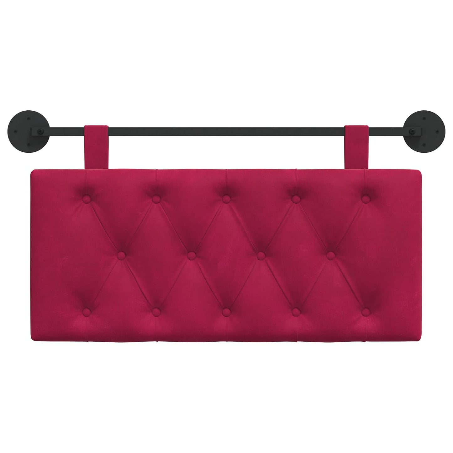 Testata appesa Rosso Vino 100 x 55 x 7 cm Velluto