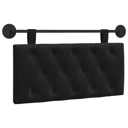 Testata appesa Montaggio a parete Nero 100 x 55 x 7 cm Velluto