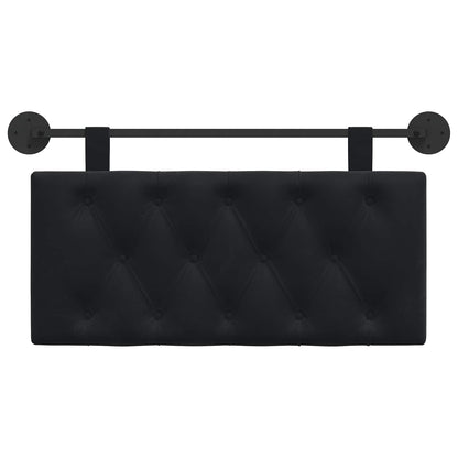 Testata appesa Montaggio a parete Nero 100 x 55 x 7 cm Velluto
