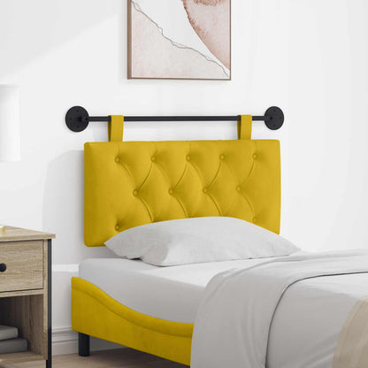 Testata appesa Giallo 100 x 55 x 7 cm Velluto