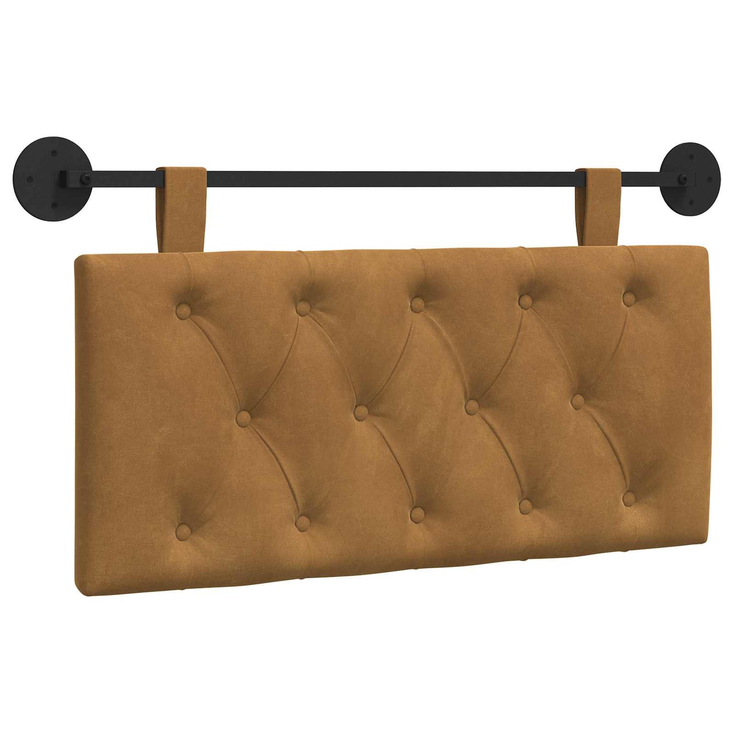 Testata appesa Marrone 100 x 55 x 7 cm Velluto