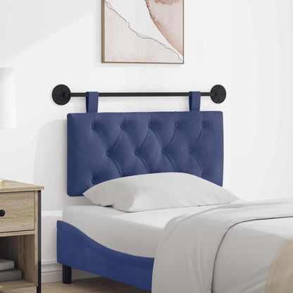 Testata appesa Blu Polizia 100 x 55 x 7 cm Velluto