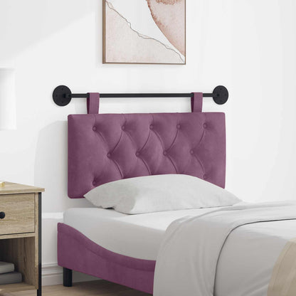 Testata appesa Montaggio a parete Viola 100 x 55 x 7 cm Velluto