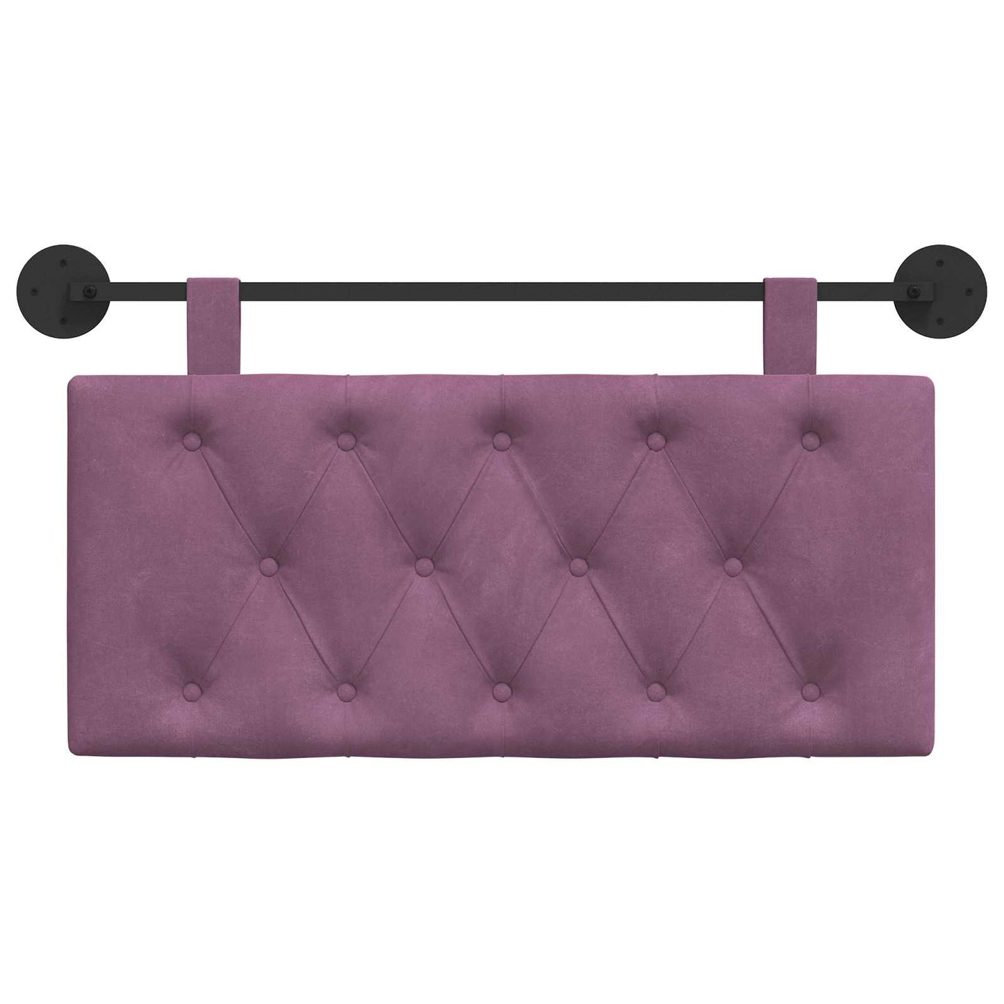 Testata appesa Montaggio a parete Viola 100 x 55 x 7 cm Velluto