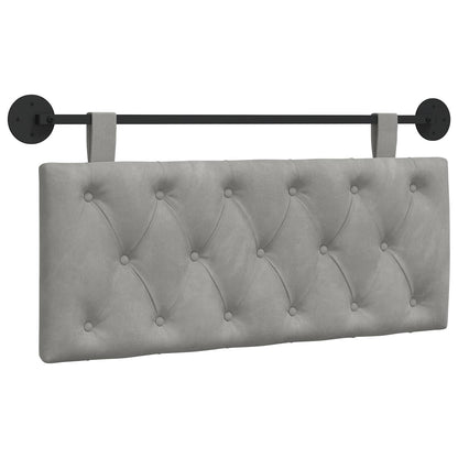 Testata appesa Grigio chiaro 110 x 55 x 7 cm Velluto