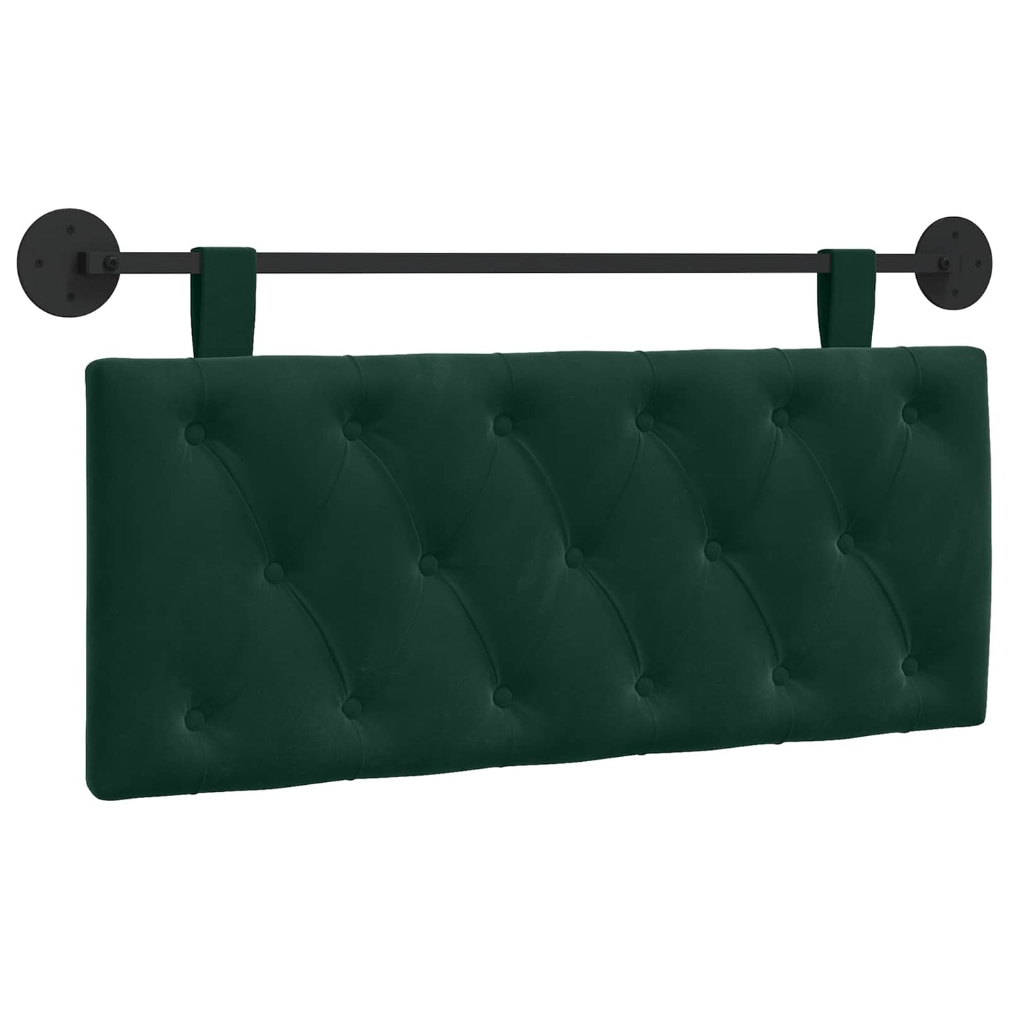 Testata appesa Verde Scuro 110 x 55 x 7 cm Velluto