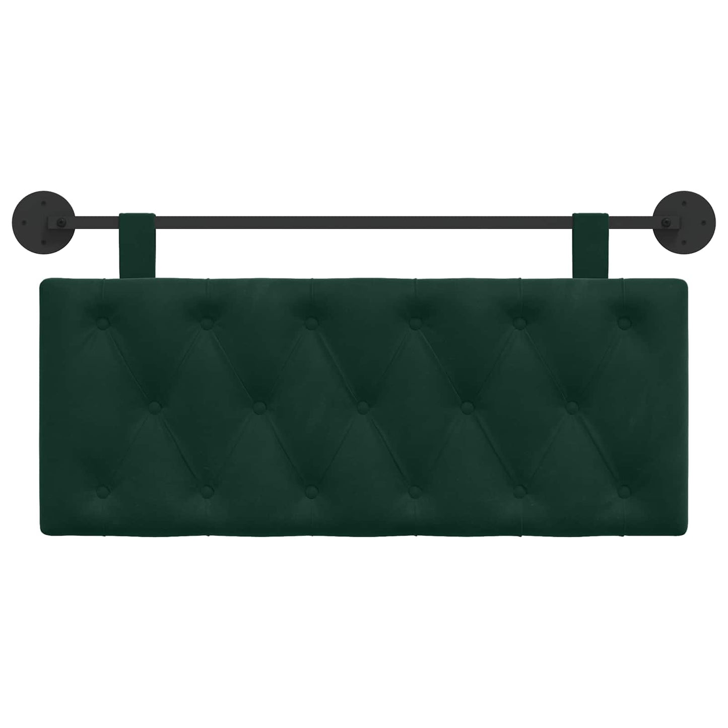 Testata appesa Verde Scuro 110 x 55 x 7 cm Velluto