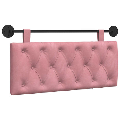 Testata appesa Montaggio a parete Rosa 110 x 55 x 7 cm Velluto