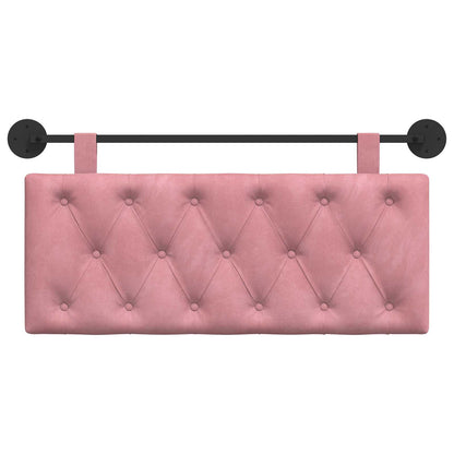 Testata appesa Montaggio a parete Rosa 110 x 55 x 7 cm Velluto