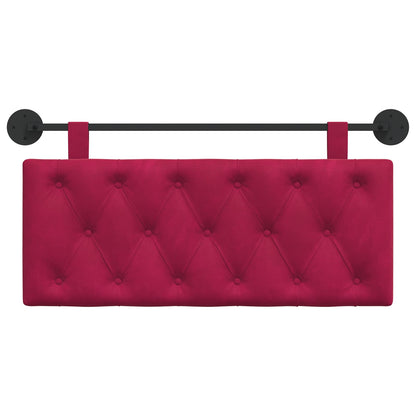 Testata appesa Rosso Vino 110 x 55 x 7 cm Velluto