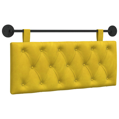 Testata appesa Giallo 110 x 55 x 7 cm Velluto