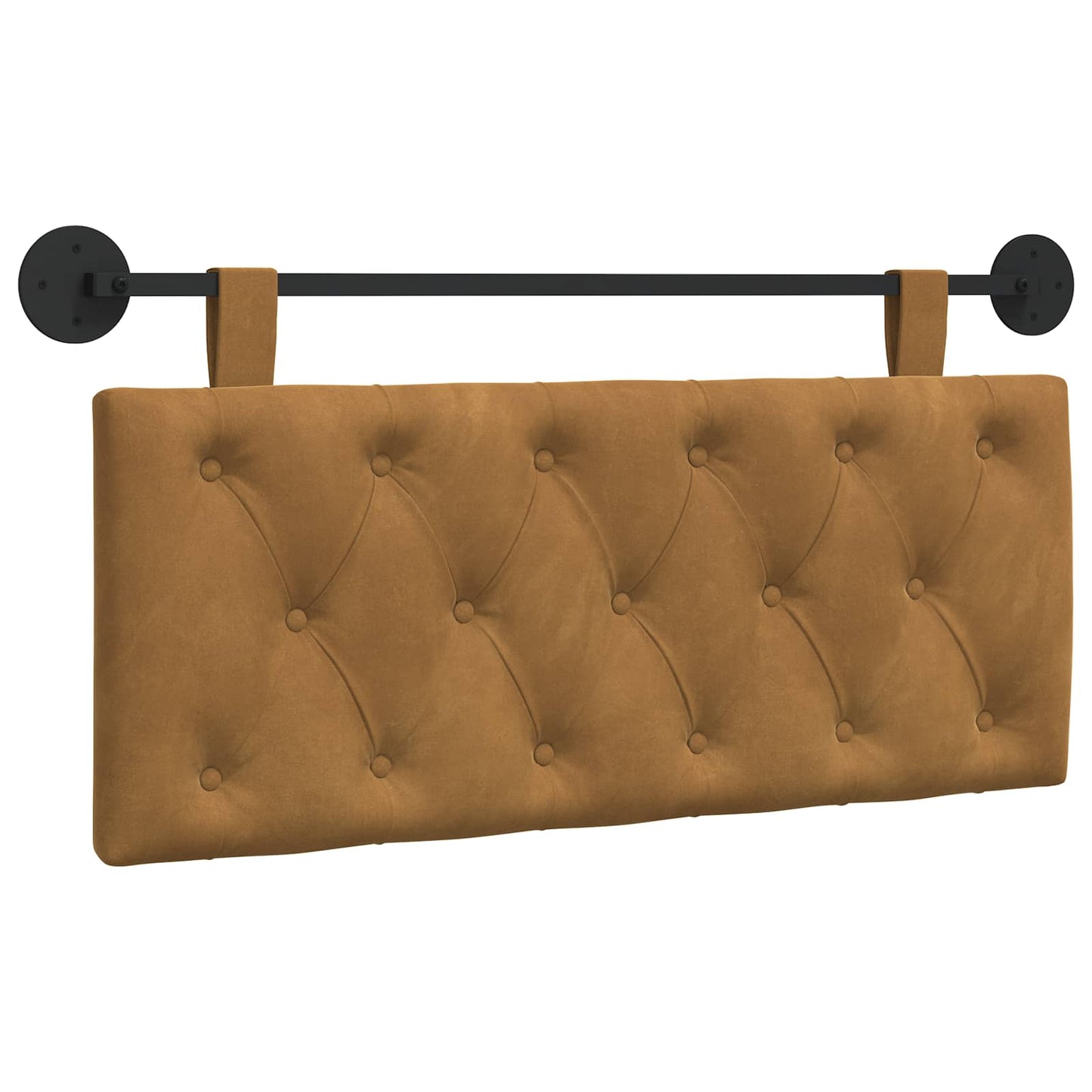 Testata appesa Marrone 110 x 55 x 7 cm Velluto