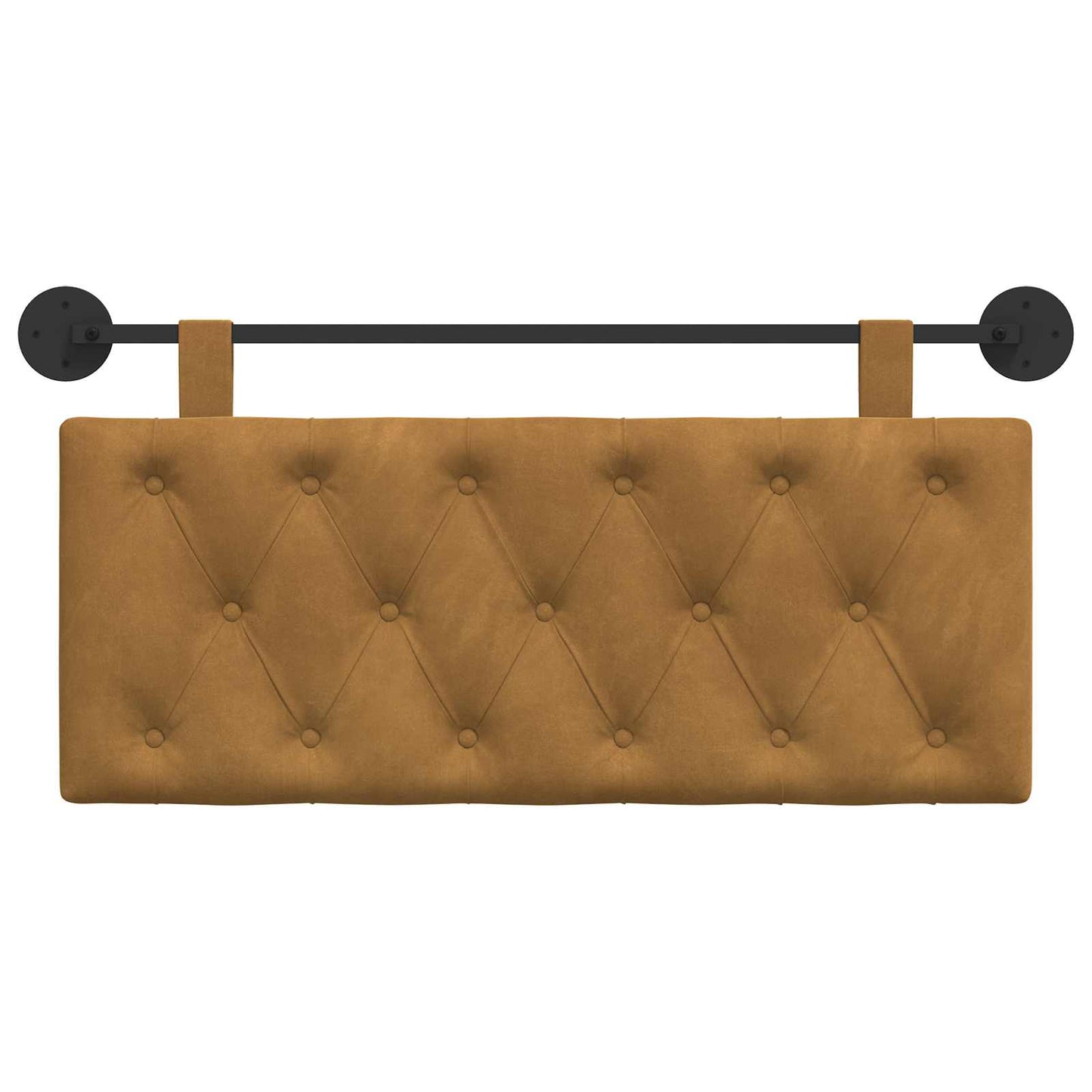 Testata appesa Marrone 110 x 55 x 7 cm Velluto