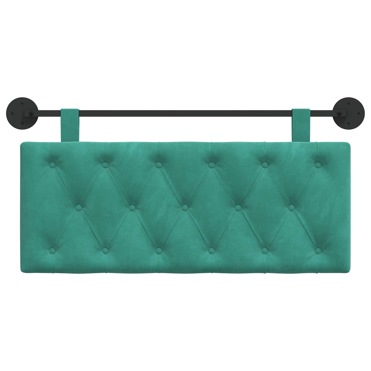 Testata appesa Turchese 110 x 55 x 7 cm Velluto