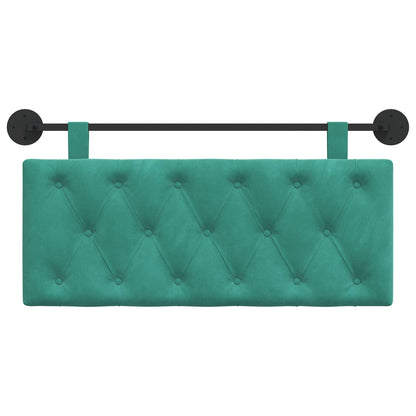 Testata appesa Turchese 110 x 55 x 7 cm Velluto