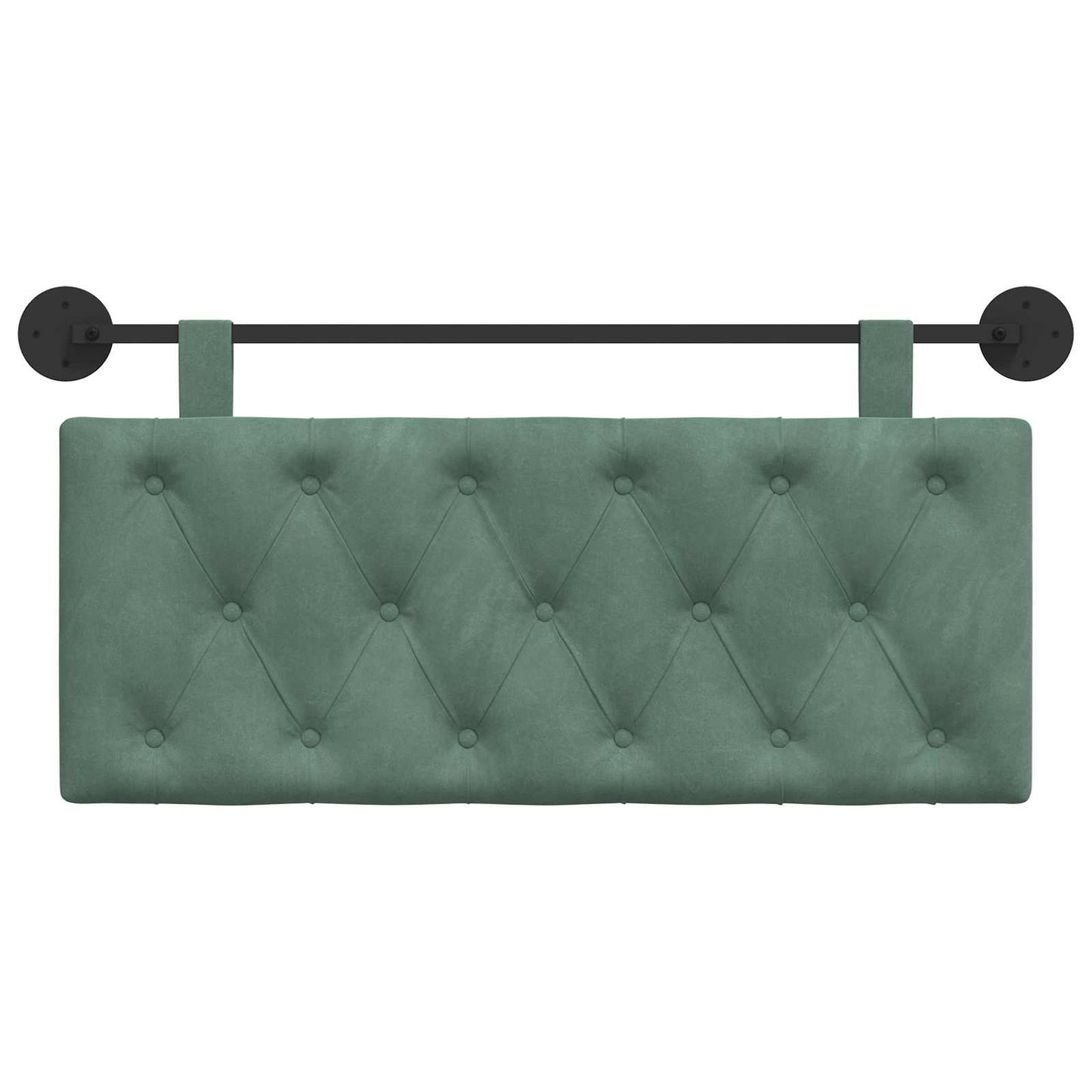 Testata appesa Verde Mare 110 x 55 x 7 cm Velluto