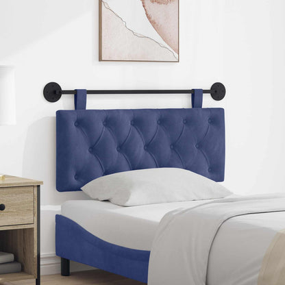 Testata appesa Blu Polizia 110 x 55 x 7 cm Velluto