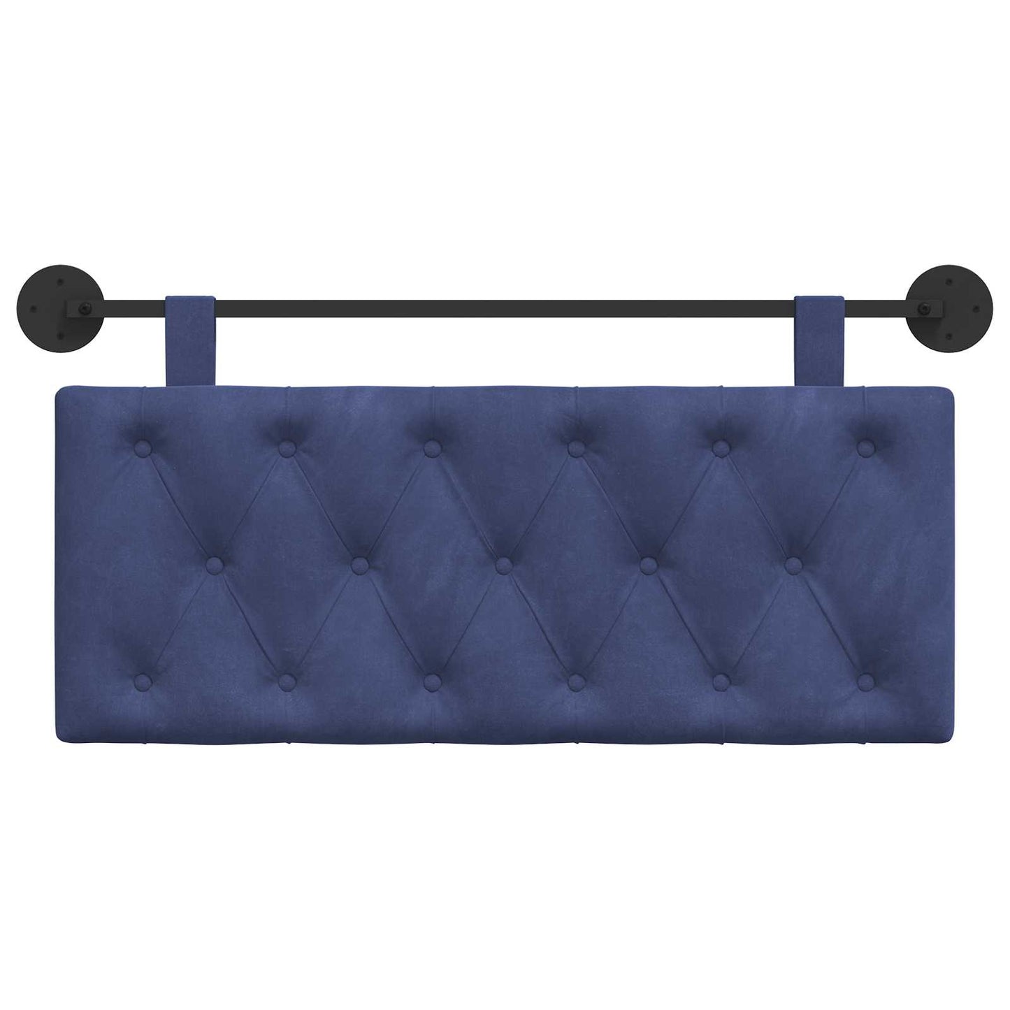 Testata appesa Blu Polizia 110 x 55 x 7 cm Velluto