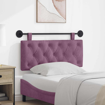 Testata appesa Montaggio a parete Viola 110 x 55 x 7 cm Velluto