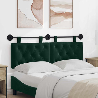 Testata appesa Verde Scuro 150 x 55 x 7 cm Velluto