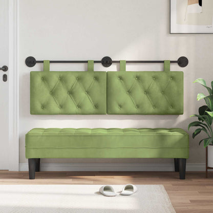 Testata appesa Verde chiaro 150 x 55 x 7 cm Velluto
