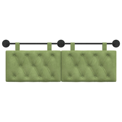 Testata appesa Verde chiaro 150 x 55 x 7 cm Velluto