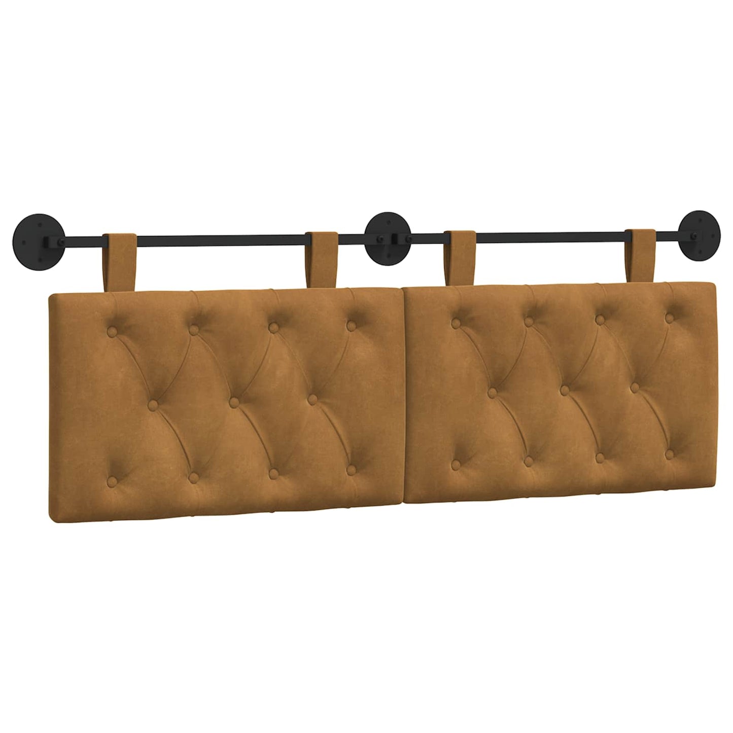 Testata appesa Marrone 150 x 55 x 7 cm Velluto